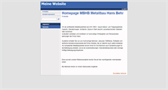 Desktop Screenshot of mbhb-metallbau-hans-behr.de